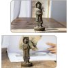 Patung Kwan Yin Bubuk Besi Berkarat - Simbol Kasih Sayang Tiga Wajah Rusty Iron Powder Kwan Yin Statue - Three-Faced Compassion Symbol