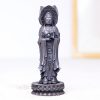 Patung Kwan Yin Bubuk Besi Berkarat - Simbol Kasih Sayang Tiga Wajah Rusty Iron Powder Kwan Yin Statue - Three-Faced Compassion Symbol