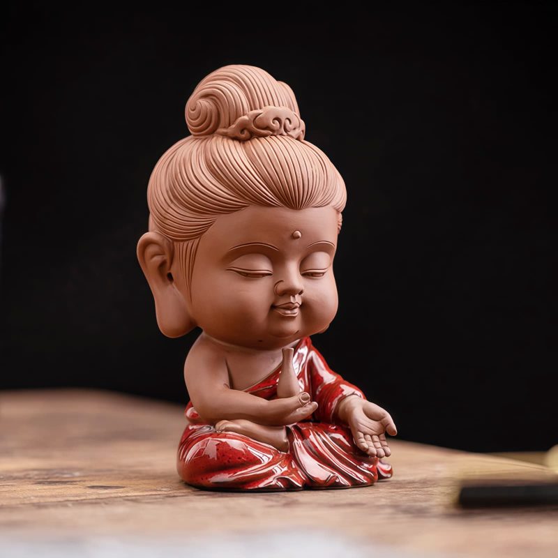 Decoración de escritorio de Buda de cerámica Serenity Serenity Ceramic Buddha Desk Decoration