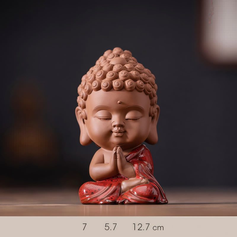 Decoración de escritorio de Buda de cerámica Serenity Serenity Ceramic Buddha Desk Decoration