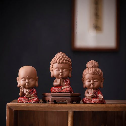 Decoración de escritorio de Buda de cerámica Serenity Decoración de escritorio de Buda de cerámica Serenity