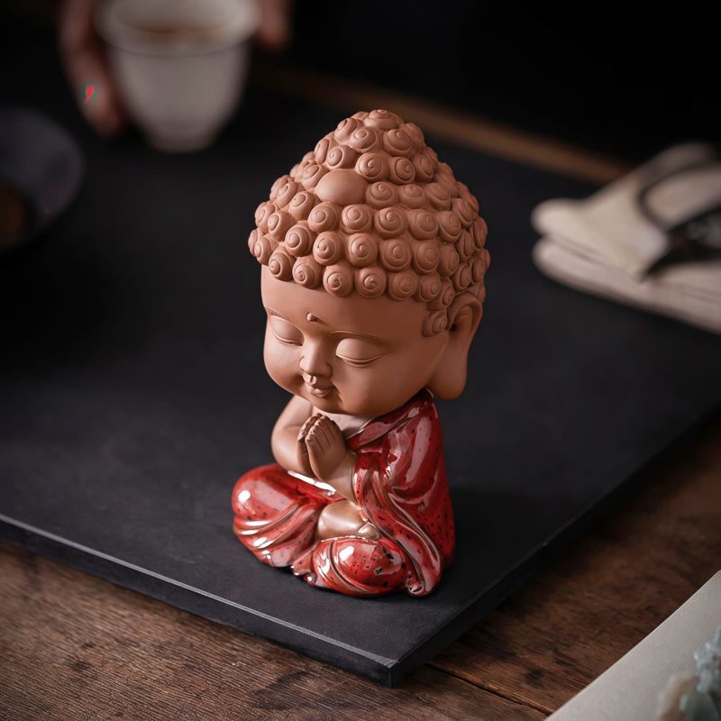 Decoración de escritorio de Buda de cerámica Serenity Serenity Ceramic Buddha Desk Decoration