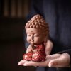 Decoración de escritorio de Buda de cerámica Serenity Serenity Ceramic Buddha Desk Decoration