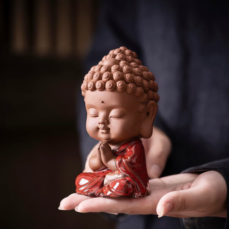 Decoración de escritorio de Buda de cerámica Serenity Serenity Ceramic Buddha Desk Decoration