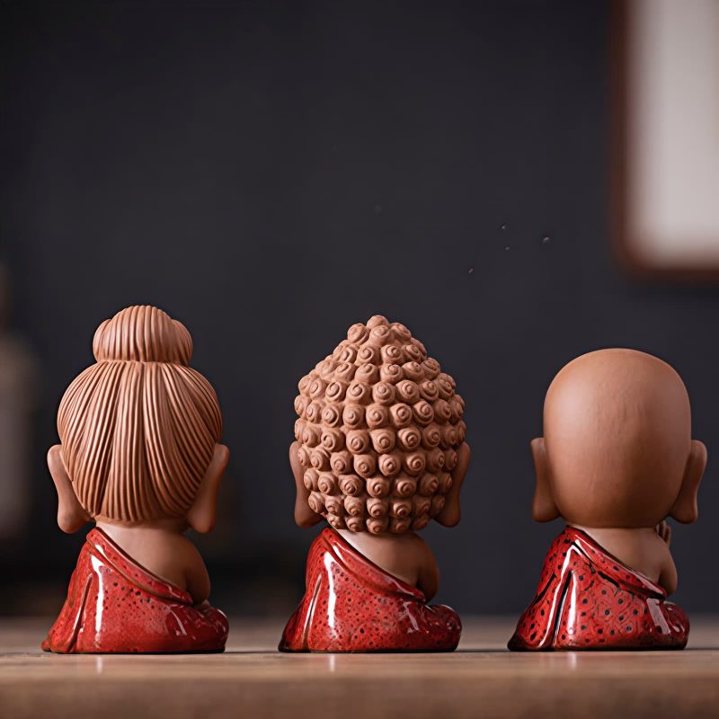 Decoración de escritorio de Buda de cerámica Serenity Serenity Ceramic Buddha Desk Decoration