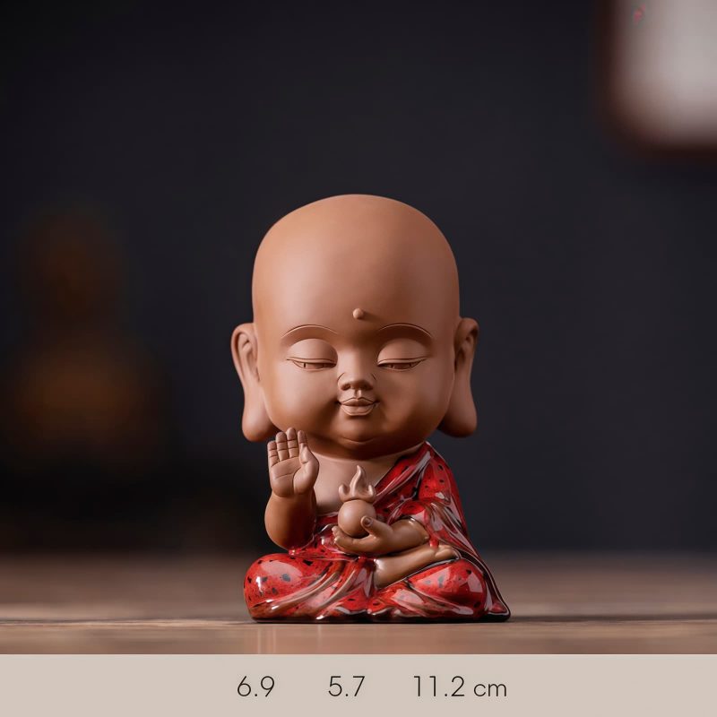 Decoración de escritorio de Buda de cerámica Serenity Serenity Ceramic Buddha Desk Decoration