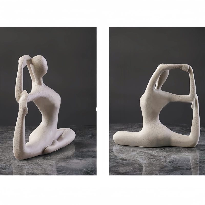 Figura de Yoga de Resina Espiritual Spiritual Resin Yoga Figurine Sculpture