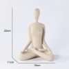 Figura de Yoga de Resina Espiritual Spiritual Resin Yoga Figurine Sculpture