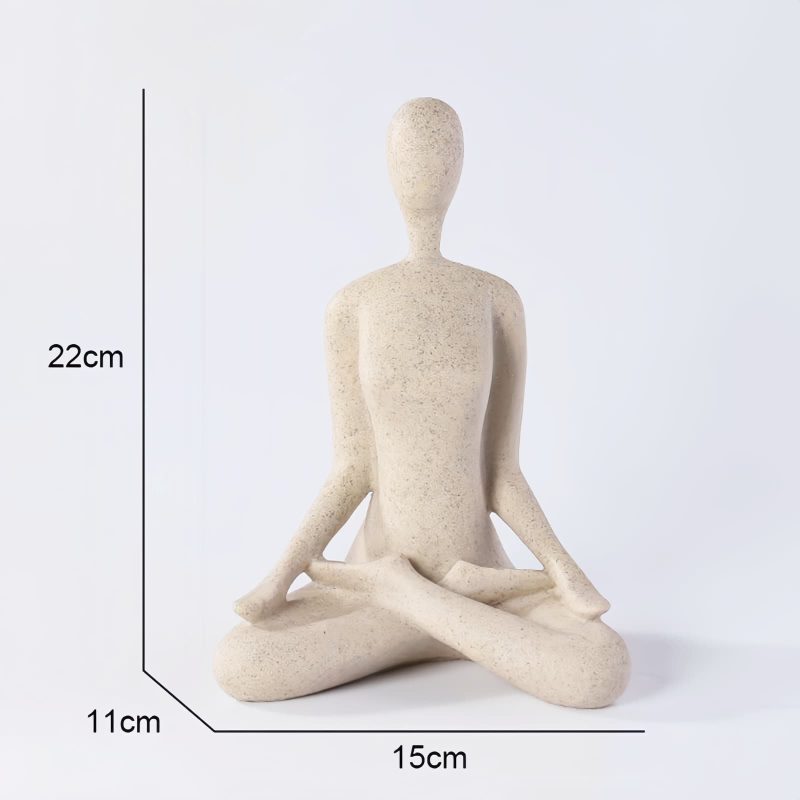 Figura de Yoga de Resina Espiritual Spiritual Resin Yoga Figurine Sculpture