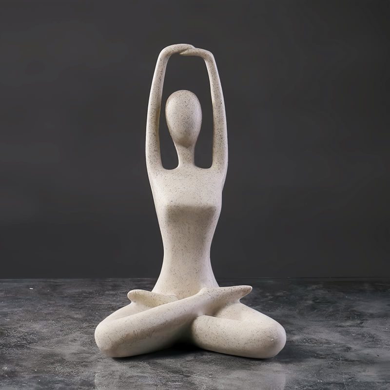 Figura de Yoga de Resina Espiritual Spiritual Resin Yoga Figurine Sculpture