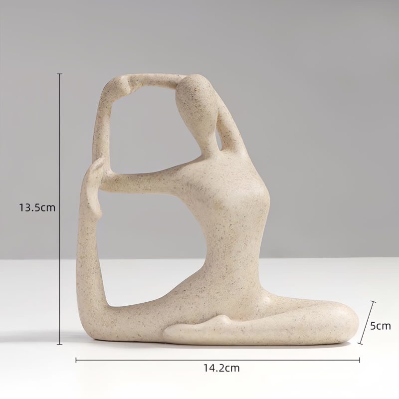 Figura de Yoga de Resina Espiritual Spiritual Resin Yoga Figurine Sculpture