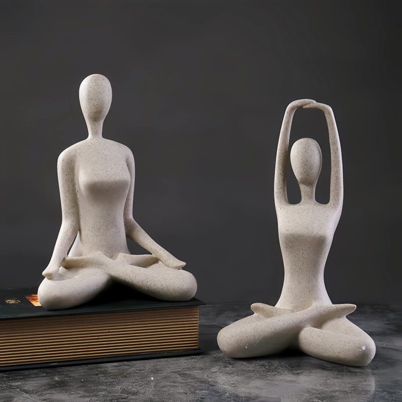 Figura de Yoga de Resina Espiritual Spiritual Resin Yoga Figurine Sculpture