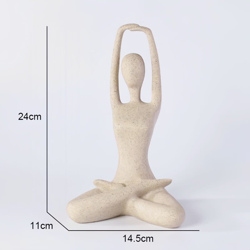 Figura de Yoga de Resina Espiritual Spiritual Resin Yoga Figurine Sculpture