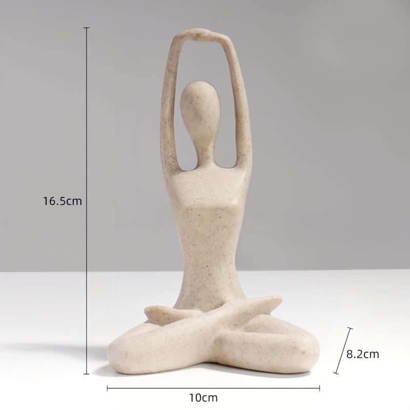 Figura de Yoga de Resina Espiritual Spiritual Resin Yoga Figurine Sculpture