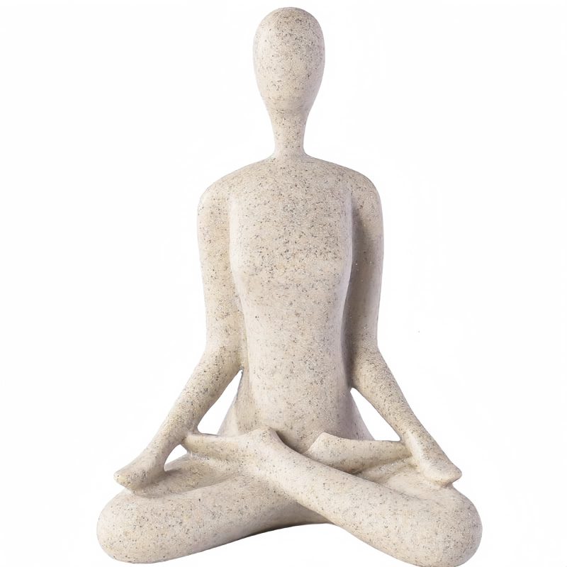 Figura de Yoga de Resina Espiritual Spiritual Resin Yoga Figurine Sculpture