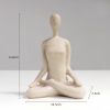 Figura de Yoga de Resina Espiritual Spiritual Resin Yoga Figurine Sculpture