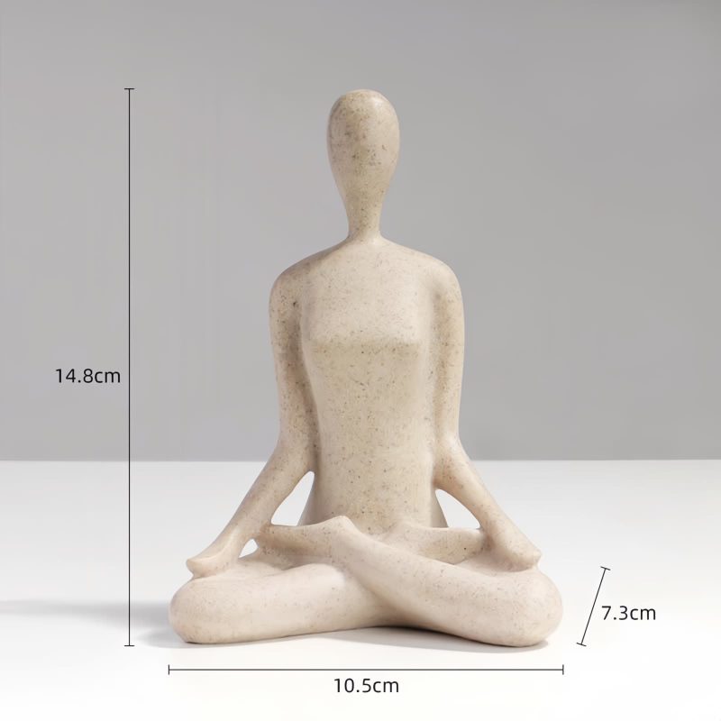 Figura de Yoga de Resina Espiritual Spiritual Resin Yoga Figurine Sculpture