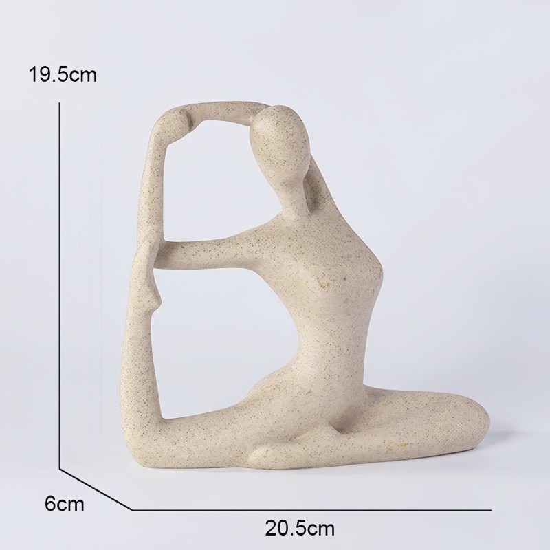 Figura de Yoga de Resina Espiritual Spiritual Resin Yoga Figurine Sculpture