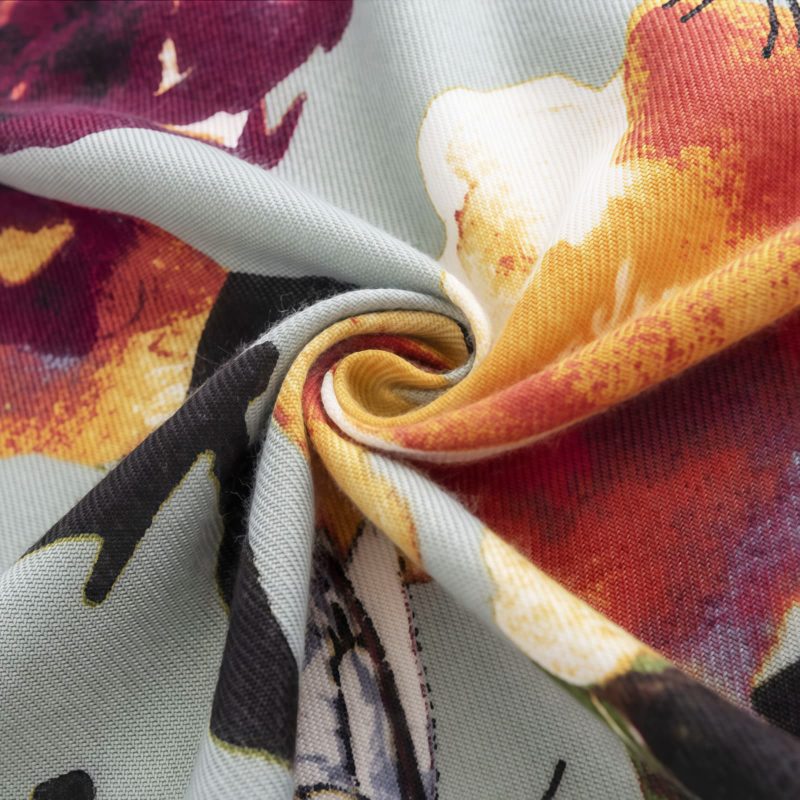 Chal Bufanda con Estampa de Mariposas y Flores Tibetanas Tibetan Butterfly Flower Print Shawl