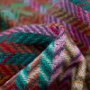 Chale Tibetano con Borlas Onduladas y Colores Vibrantes Tibetan Colorful Wavy Tassel Shawl