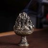 Quemador de Incienso Miniatura de Aleación de Cobre Tibetano Tibetan Copper Alloy Mini Mountain Incense Burner