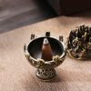 Quemador de Incienso Miniatura de Aleación de Cobre Tibetano Tibetan Copper Alloy Mini Mountain Incense Burner