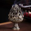 Quemador de Incienso Miniatura de Aleación de Cobre Tibetano Tibetan Copper Alloy Mini Mountain Incense Burner