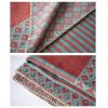Chal de Rayas con Patrón de Diamante Tibetano Tibetan Diamond Pattern Striped Shawl