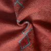 Chal de Rayas con Patrón de Diamante Tibetano Tibetan Diamond Pattern Striped Shawl