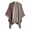 Chal de Rayas con Patrón de Diamante Tibetano Tibetan Diamond Pattern Striped Shawl