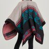 Chaleco Cálido con Patrón de Diamante Tibetano Tibetan Diamond Pattern Warm Shawl