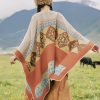 Chaleco Cálido con Patrón de Diamante Tibetano Tibetan Diamond Pattern Warm Shawl