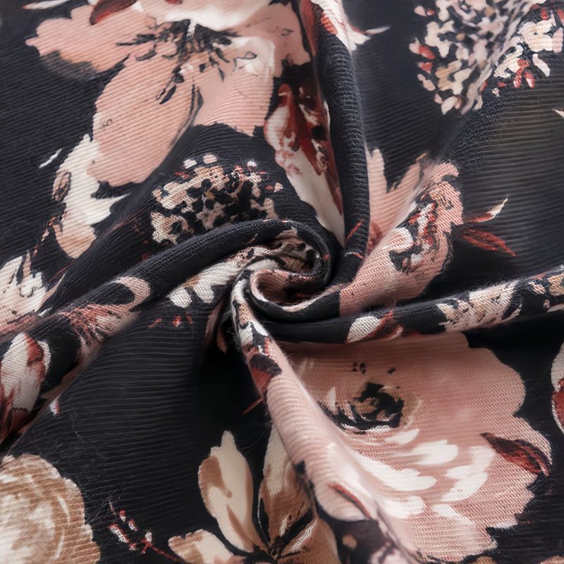Tibeter Schal mit Blumenmuster Tibetan Floral Print Shawl