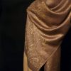 Chale Tibetano con Borlas Jacquard Tibetan Jacquard Tassel Shawl