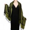 Chale Tibetano con Borlas Jacquard Tibetan Jacquard Tassel Shawl