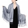 Chale Tibetano con Borlas Jacquard Tibetan Jacquard Tassel Shawl