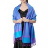 Chale Tibetano con Borlas Jacquard Tibetan Jacquard Tassel Shawl