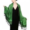 Chale Tibetano con Borlas Jacquard Tibetan Jacquard Tassel Shawl