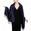 Chale Tibetano con Borlas Jacquard Tibetan Jacquard Tassel Shawl