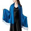 Chale Tibetano con Borlas Jacquard Tibetan Jacquard Tassel Shawl