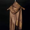 Chale Tibetano con Borlas Jacquard Tibetan Jacquard Tassel Shawl