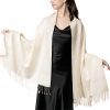 Chale Tibetano con Borlas Jacquard Tibetan Jacquard Tassel Shawl