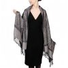 Chale Tibetano con Borlas Jacquard Tibetan Jacquard Tassel Shawl
