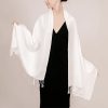 Chale Tibetano con Borlas Jacquard Tibetan Jacquard Tassel Shawl