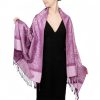 Chale Tibetano con Borlas Jacquard Tibetan Jacquard Tassel Shawl