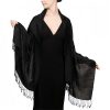 Chale Tibetano con Borlas Jacquard Tibetan Jacquard Tassel Shawl