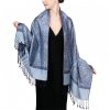 Chale Tibetano con Borlas Jacquard Tibetan Jacquard Tassel Shawl