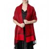 Chale Tibetano con Borlas Jacquard Tibetan Jacquard Tassel Shawl