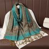 Chale Tibetano de Poliéster con Diseño Floral Colorido Tibetan Polyester Colorful Floral Design Shawl