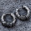 Aretes de Plata Tibetana Martillados a Mano para Protección Hand-hammered Tibetan Silver Protection Earrings